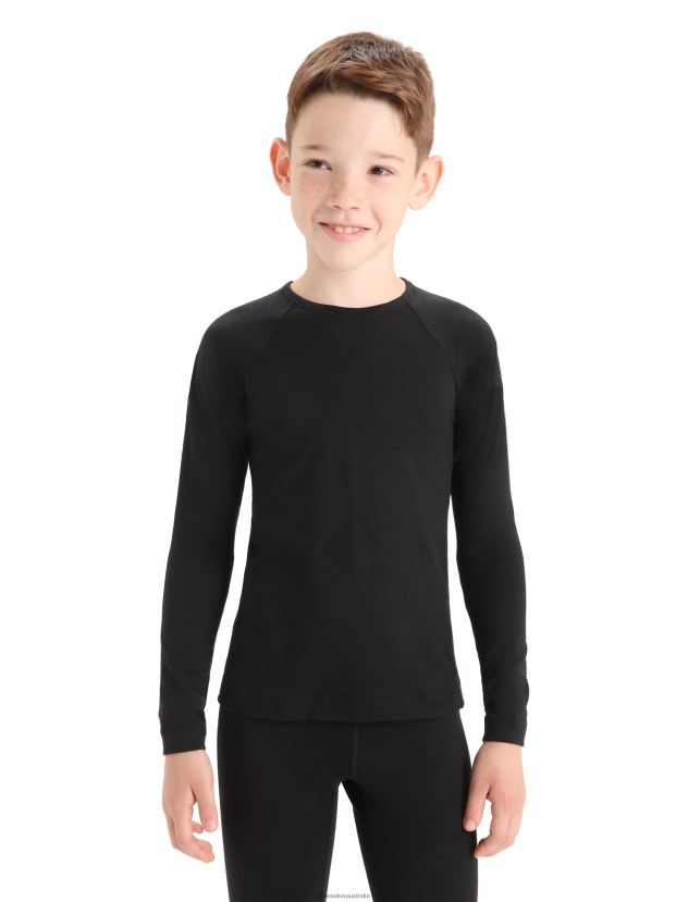 Icebreaker Kids Merino 200 Oasis Long Sleeve Crewe Thermal TopBlack 80BXXP934 Clothing Icebreaker Kids Merino 200 Oasis Long Sleeve Crewe Thermal TopBlack 80BXXP934 Clothing