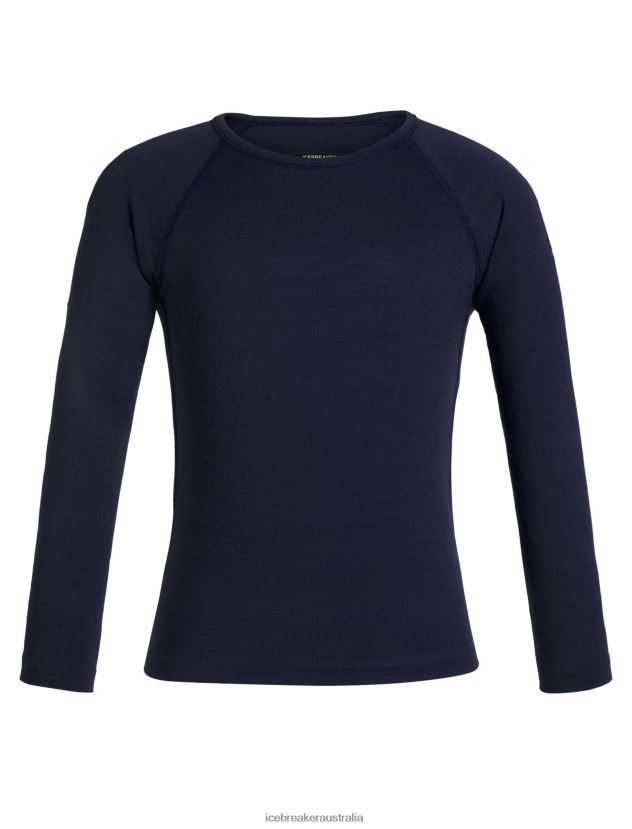 Icebreaker Kids Merino 200 Oasis Long Sleeve Crewe Thermal TopMidnight Navy 80BXXP936 Clothing Icebreaker Kids Merino 200 Oasis Long Sleeve Crewe Thermal TopMidnight Navy 80BXXP936 Clothing