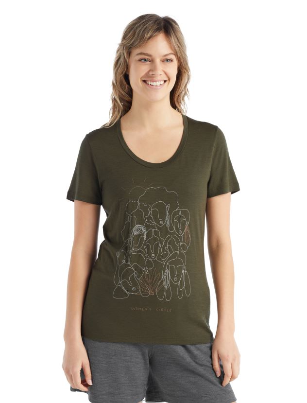 Icebreaker Women Merino Tech Lite II Short Sleeve Scoop T-Shirt CircleLoden 80BXXP929 Clothing Icebreaker Women Merino Tech Lite II Short Sleeve Scoop T-Shirt CircleLoden 80BXXP929 Clothing